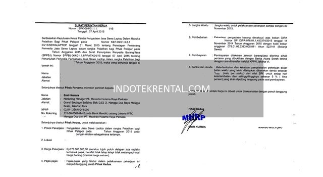 Surat Perjanjian Kerja Sewa Laptop Jakarta 2